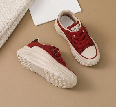 😍 Korean Style Women's Sneakers Red 😍