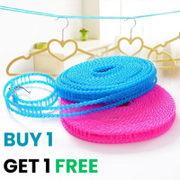 WINDPROOF CLOTHESLINE ROPE WITH HOOKS (BUY 1 GET 1 FREE)